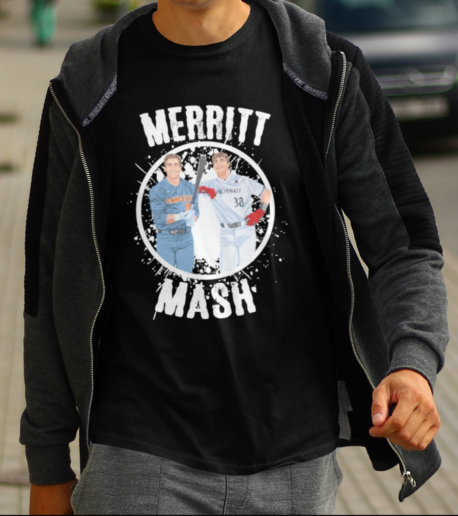 Merritt Mash Tennessee Cincinnati Baseball Duo T-Shirt
