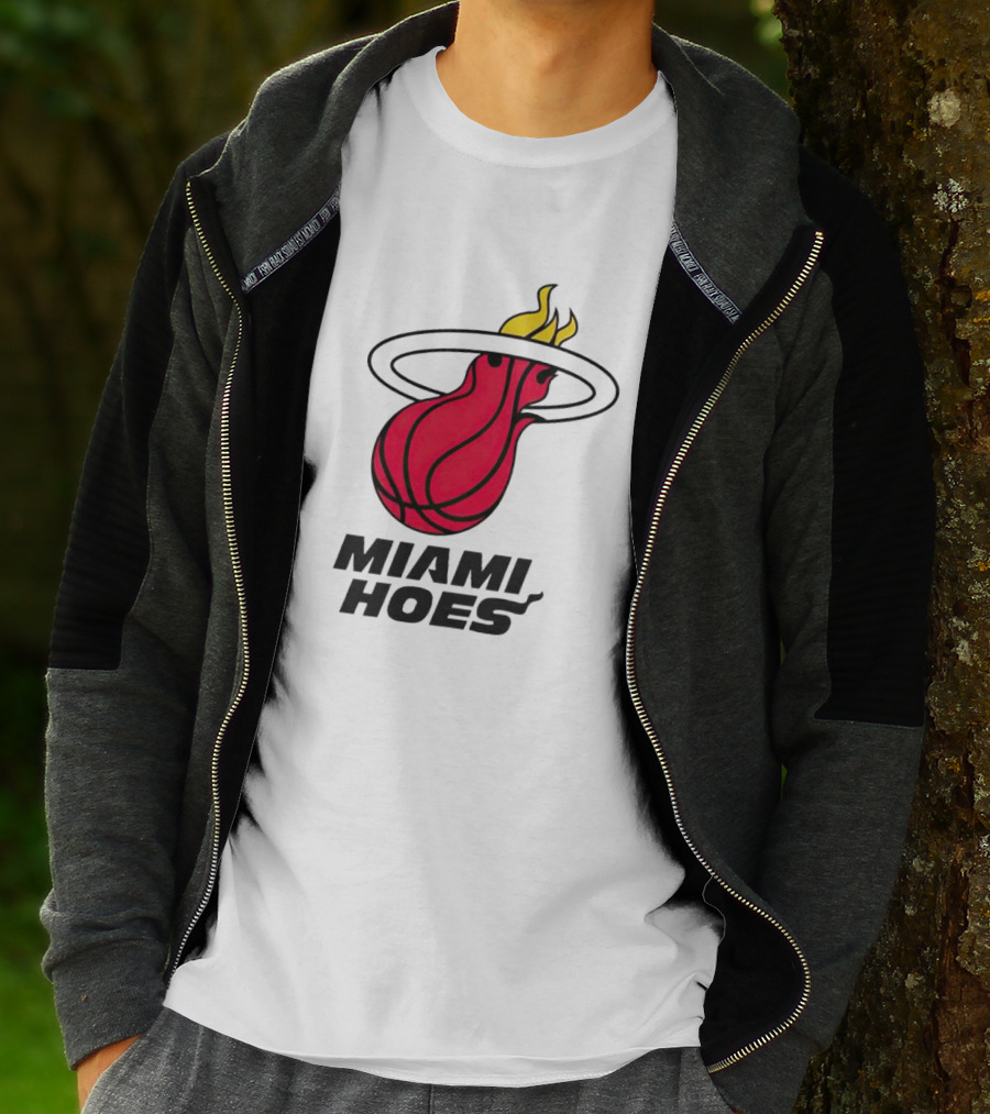 Miami Heat Miami Hoes Basketball Flame T-Shirt