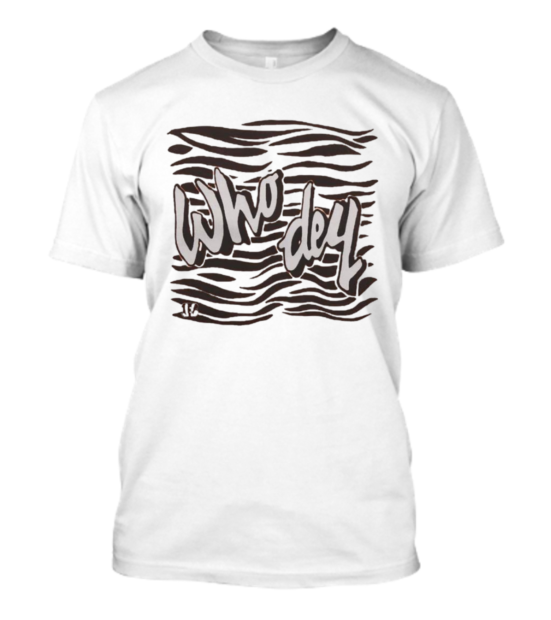 Bengals Who Dey Tiger Stripes T-Shirt