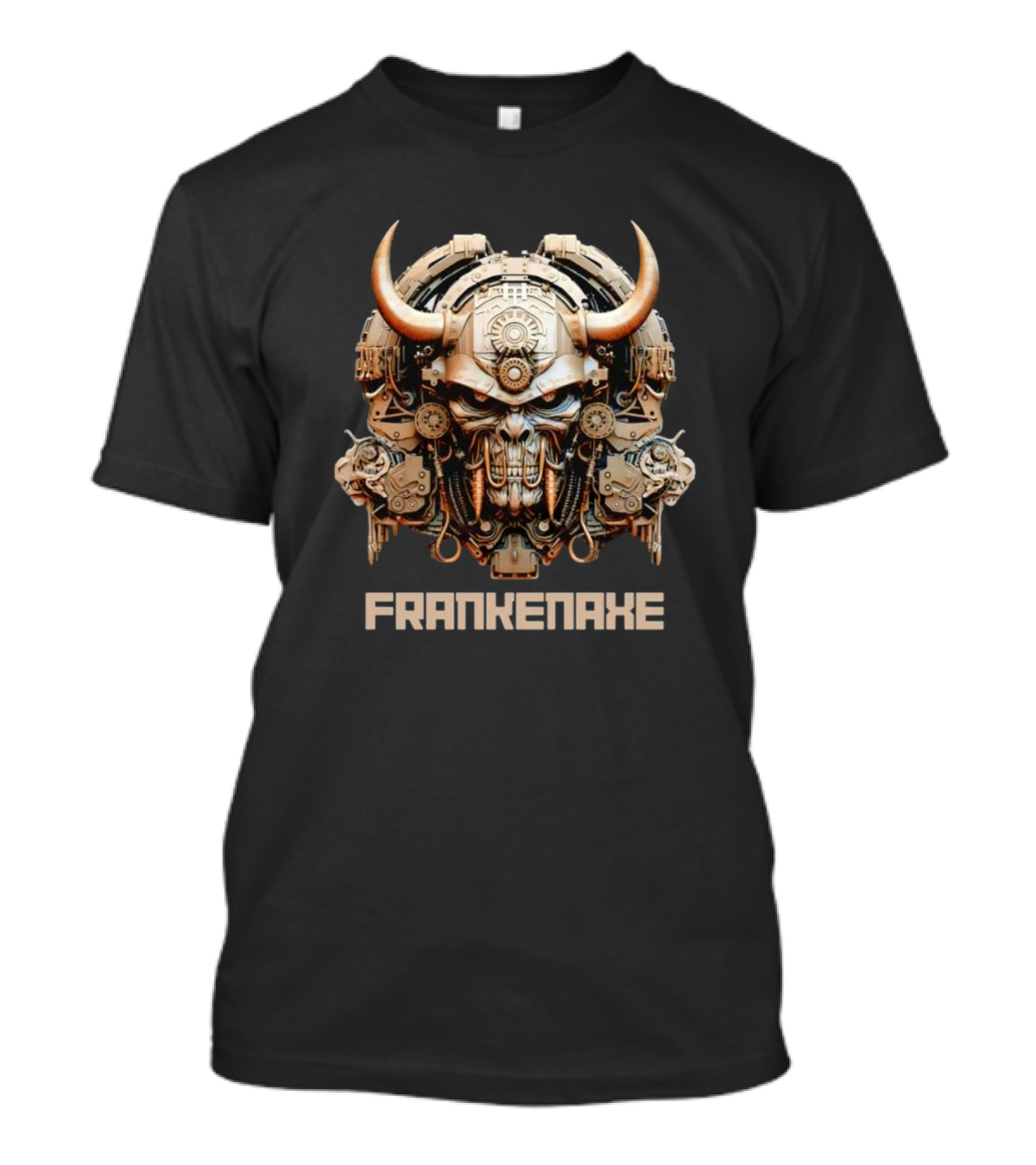 FRANKENAXE Skull Metal Machinery T-Shirt