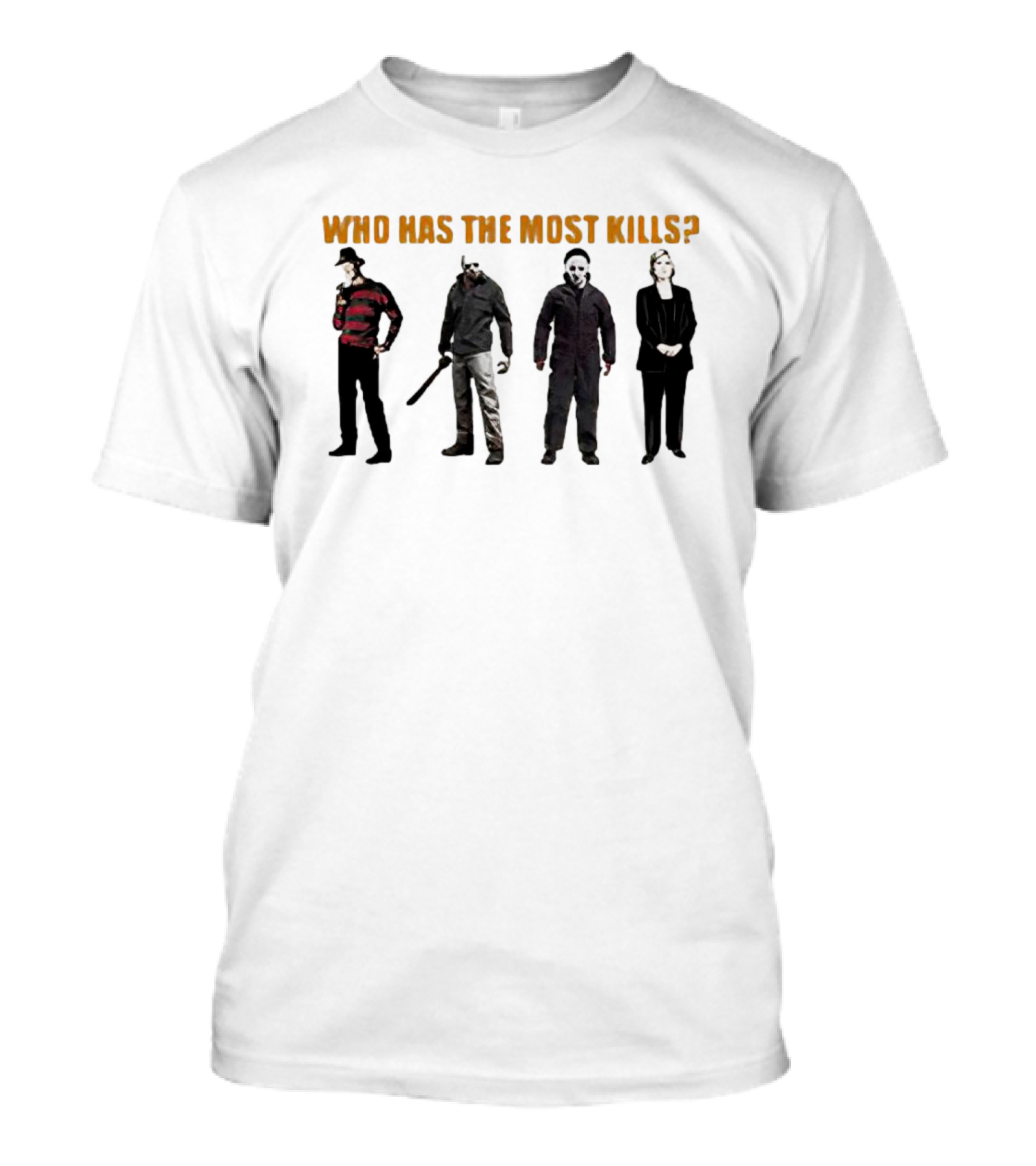 Who Has The Most Kills Halloween Horror Icons T-Shirt