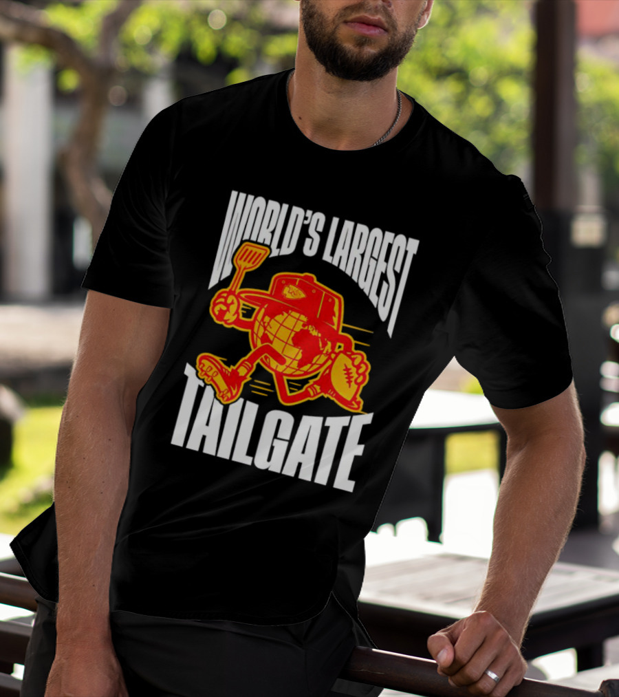 Kansas City Chiefs World's Largest Tailgate Football Grilling T-Shirt