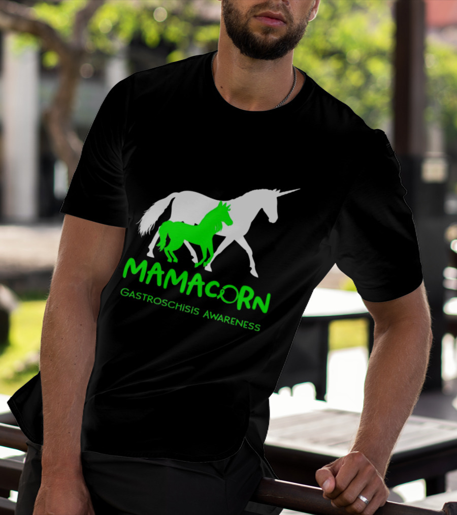 Mamacorn Gastroschisis Awareness Unicorn Mother And Foal T-Shirt
