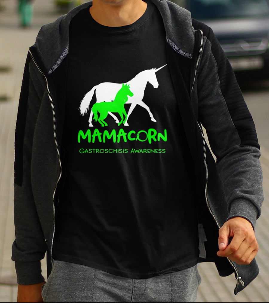 Mamacorn Gastroschisis Awareness Unicorn Mother And Foal T-Shirt