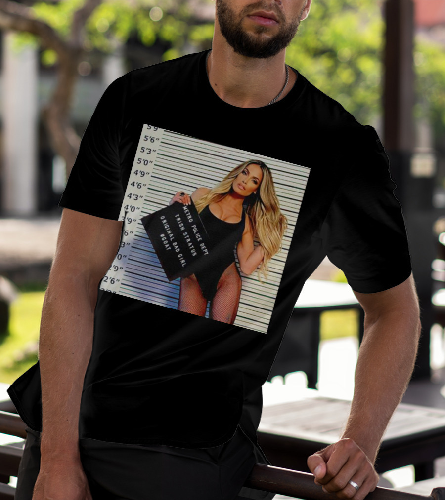 Trish Stratus Metro Police Dept Original Bad Girl GOAT T-Shirt
