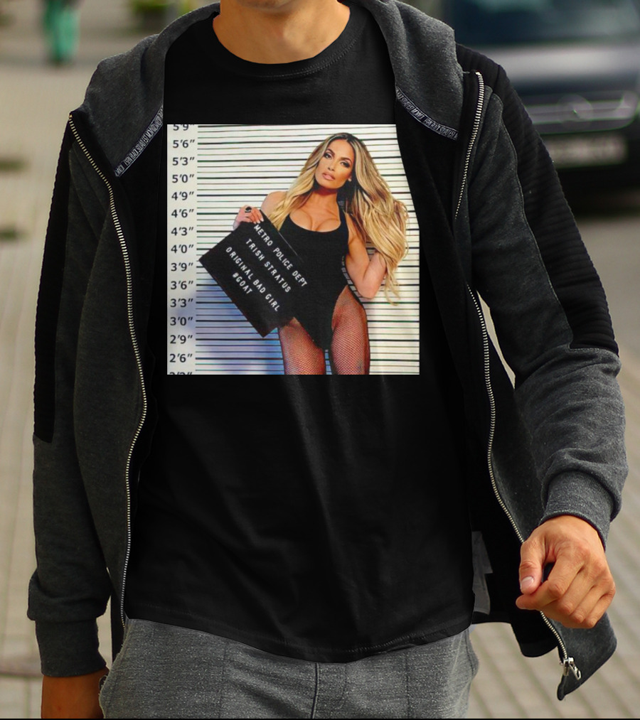 Trish Stratus Metro Police Dept Original Bad Girl GOAT T-Shirt