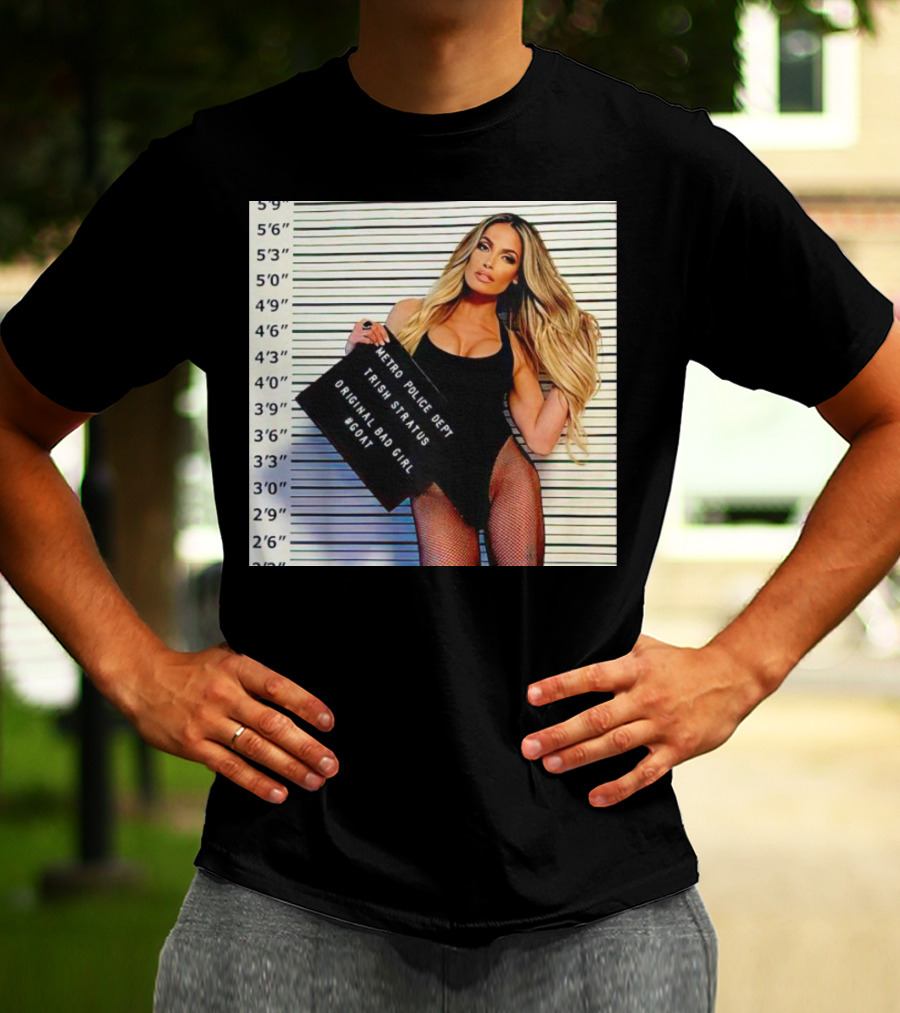 Trish Stratus Metro Police Dept Original Bad Girl GOAT T-Shirt