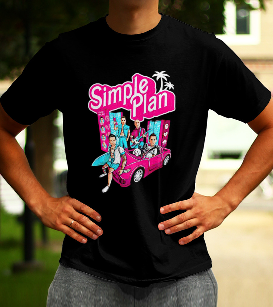 Simple Plan Barbie Dolls And Car Ocean Drive T-Shirt