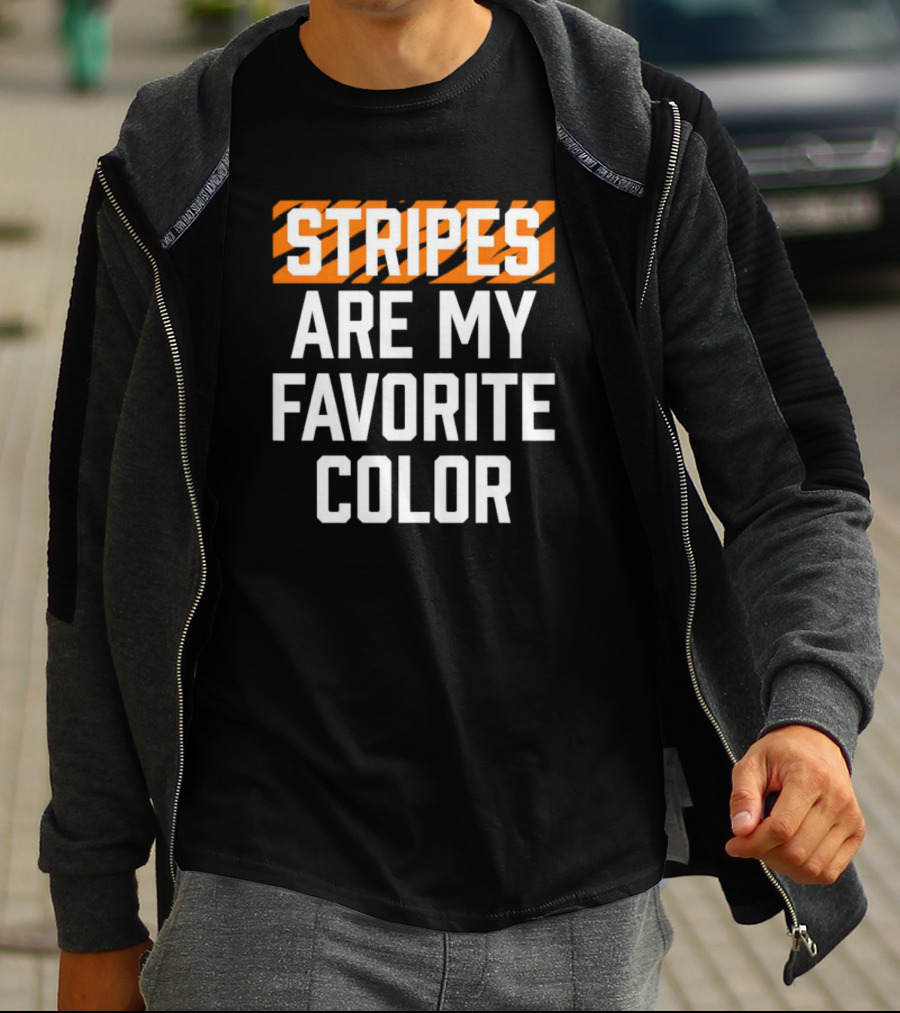 Stripes Are My Favorite Color Bengals T-Shirt