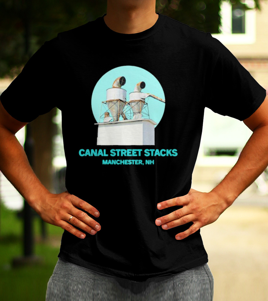 CANAL STREET STACKS MANCHESTER NH Ventilation Towers T-Shirt