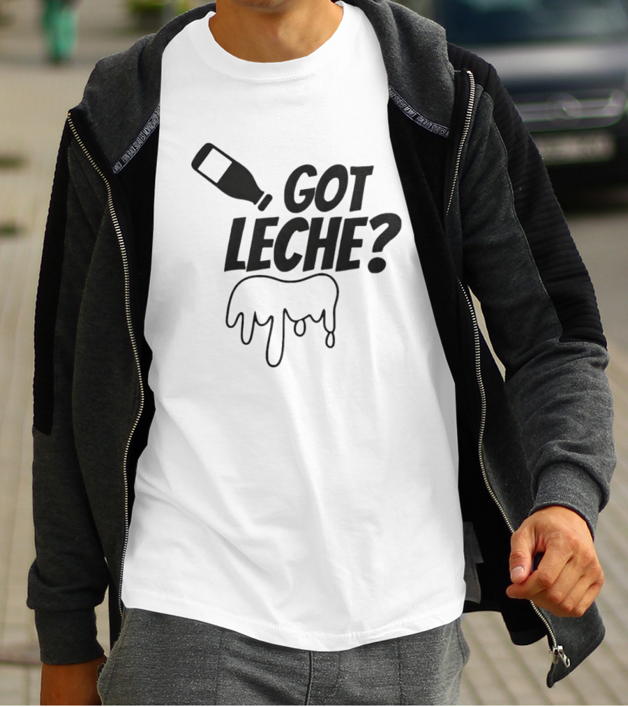 Got Leche Milk Bottle Dripping Illustration Gabby B T-Shirt