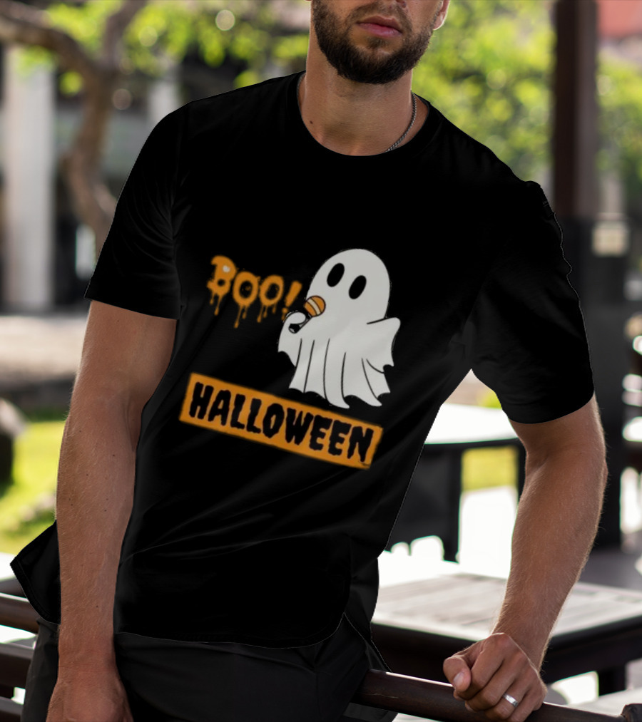 Happy Halloween Boo Cute Singing Ghost Halloween T-Shirt
