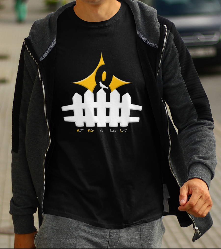 Steelers Kenny Pickett Pickett Fence RT RG C LG LT T-Shirt