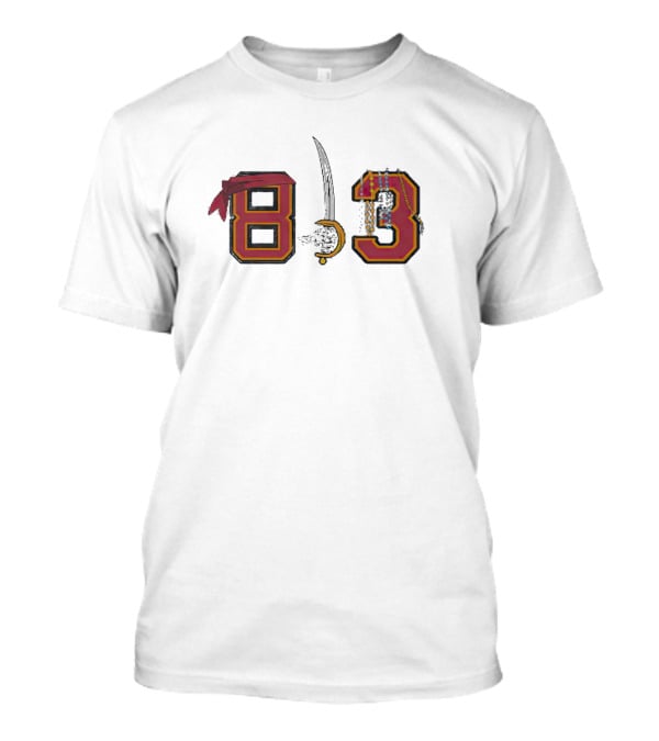 Tampa Bay Buccaneers 813 Pirate Sword And Skull Beads T-Shirt