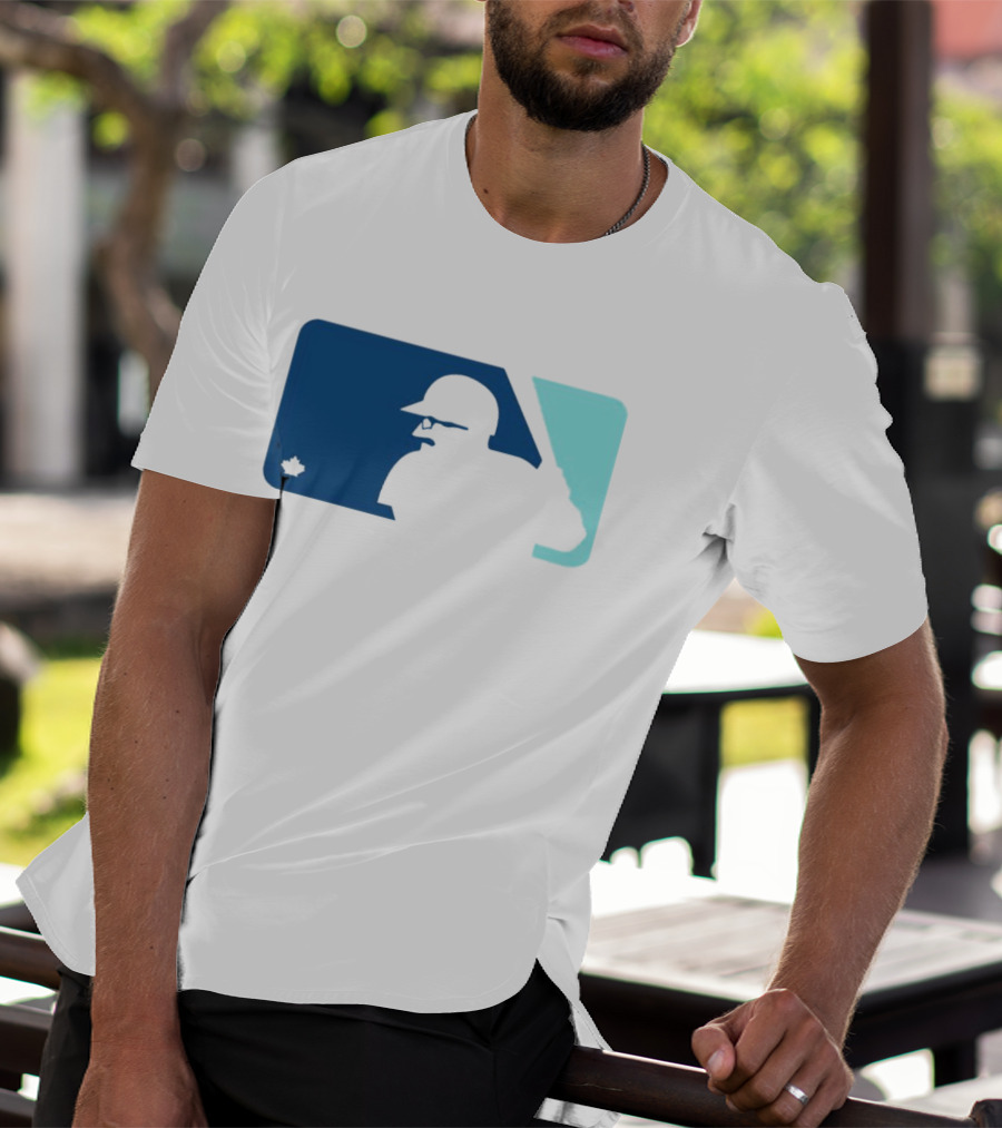 Ben Wagner Schneider Stache Baseball Logo With Batter T-Shirt