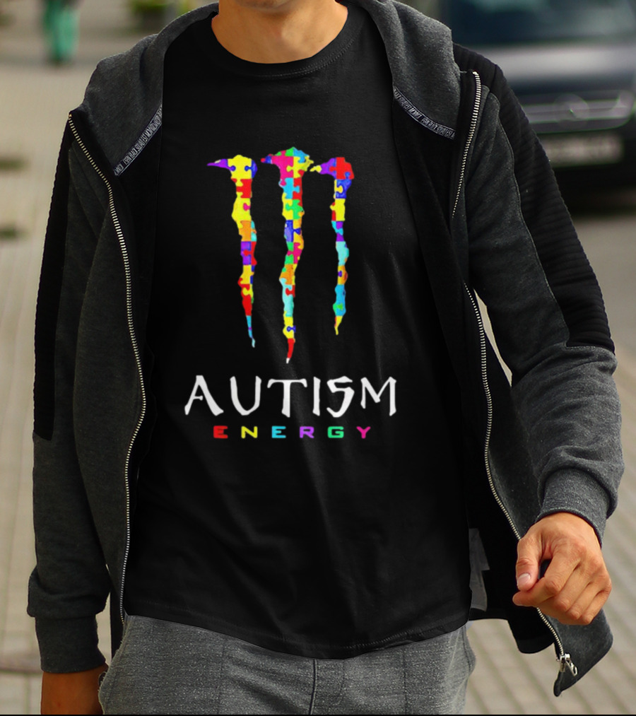 Monster Autism Puzzle Energy T-Shirt