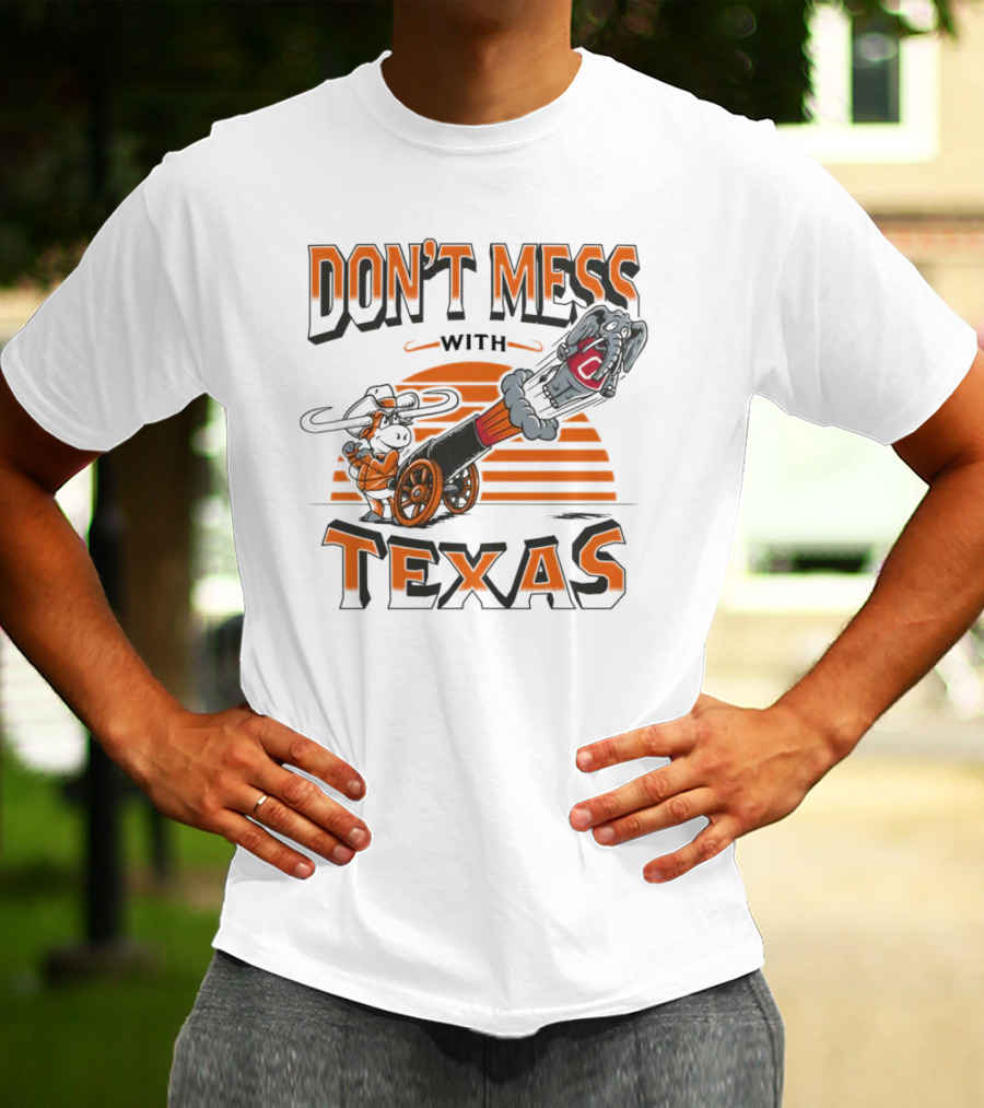 Texas Longhorns Cannon Blasting Don't Mess With Texas T-Shirt