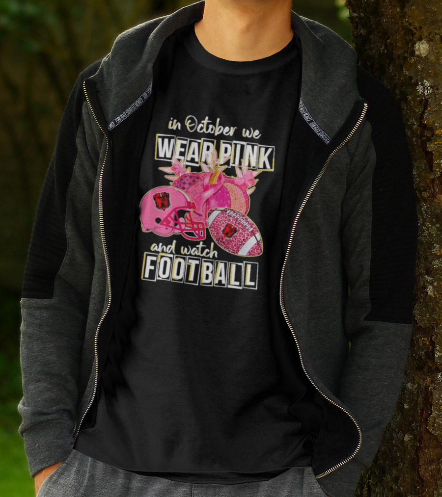 Cleveland Browns In October We Wear Pink And Watch Football Breast Cancer Awareness T-Shirt