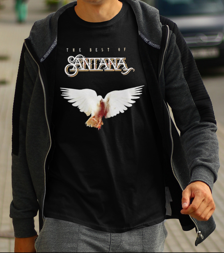 Santana Best Of Album Cover With White Dove T-Shirt