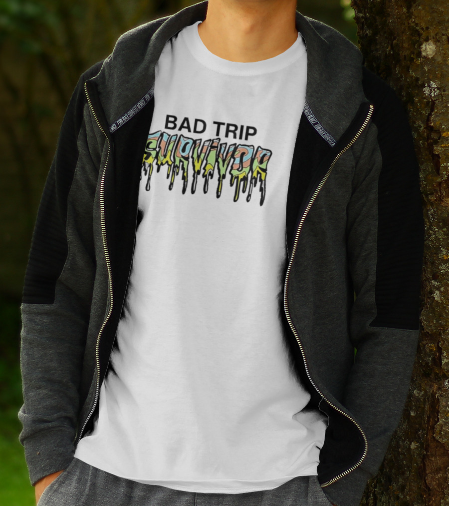 Four Twenty Bad Trip Survivor Dripping Text T-Shirt