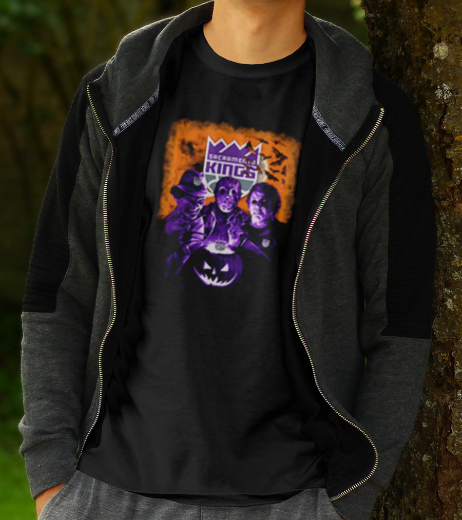 Freddy Krueger Jason Voorhees Michael Myers Sacramento Kings Halloween Horror Movies T-Shirt
