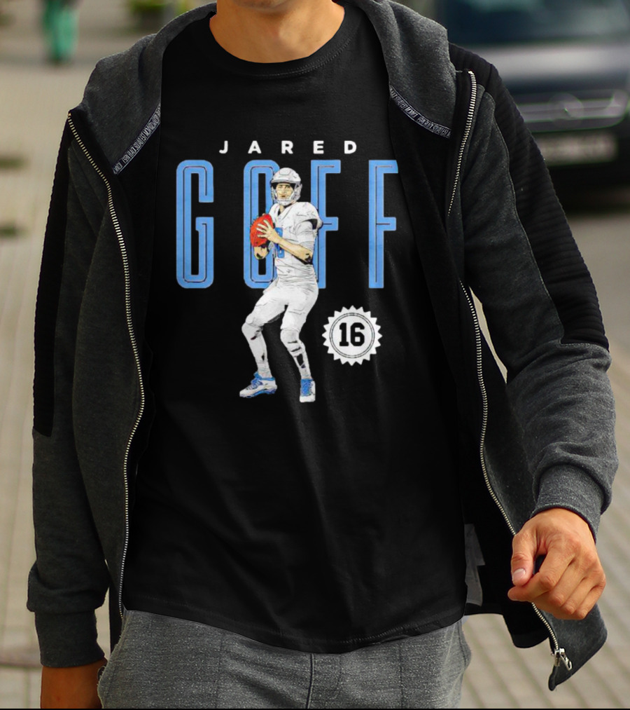 Jared Goff Detroit Lions Number 16 T-Shirt