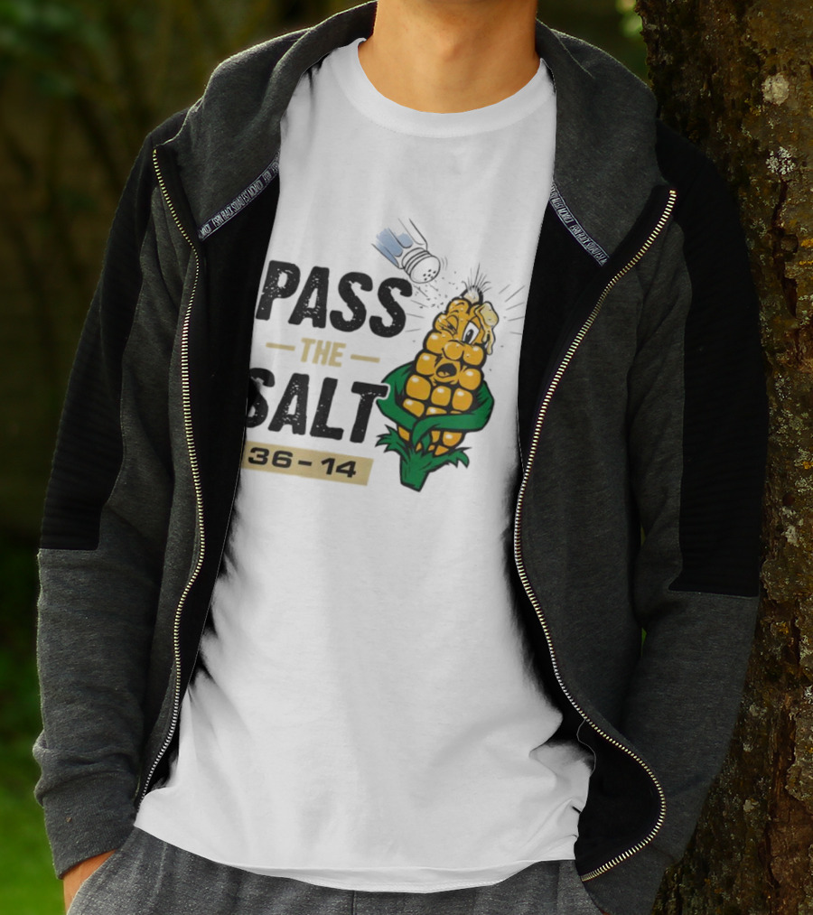 Pass The Salt 36-14 Anti-Nebraska Colorado Corn Husk Visual T-Shirt