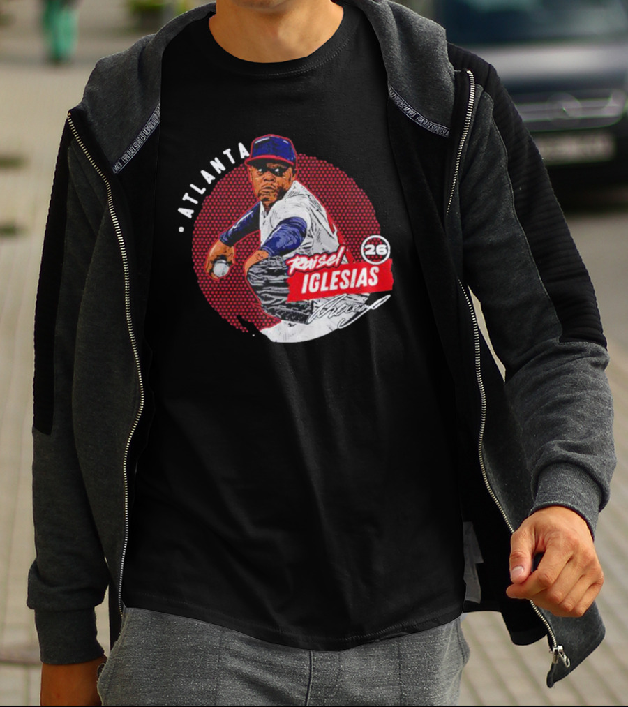 Raisel Iglesias Atlanta Baseball Dots Pitcher 26 T-Shirt