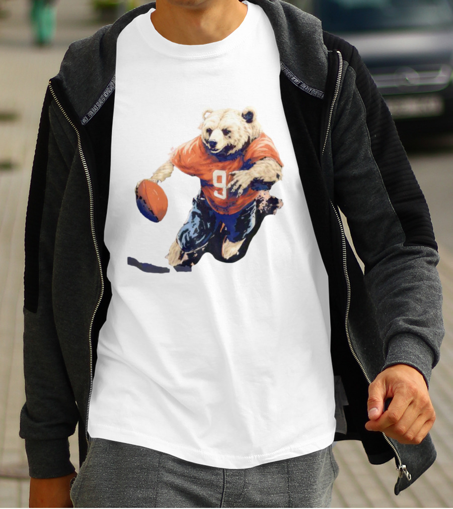 Staley Da Bear Chicago Bears Football Bear Jersey Number 9 T-Shirt
