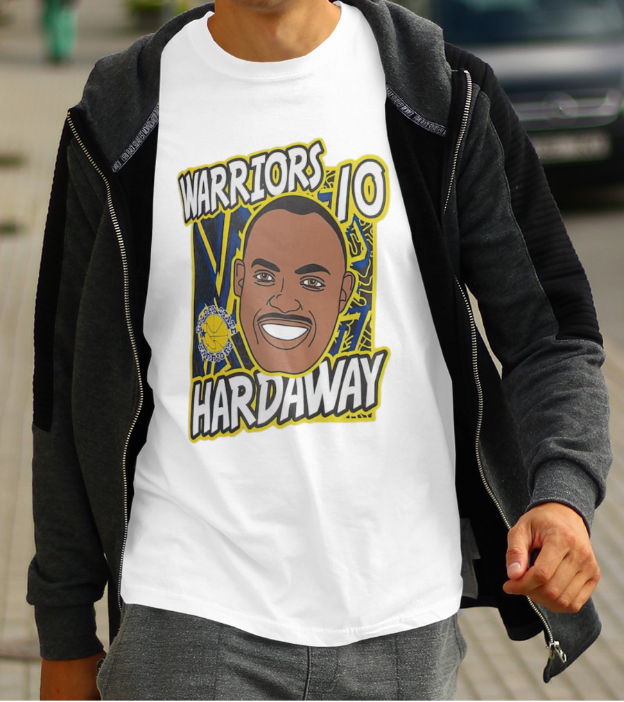 Warriors 10 Hardaway Golden State Cartoon T-Shirt