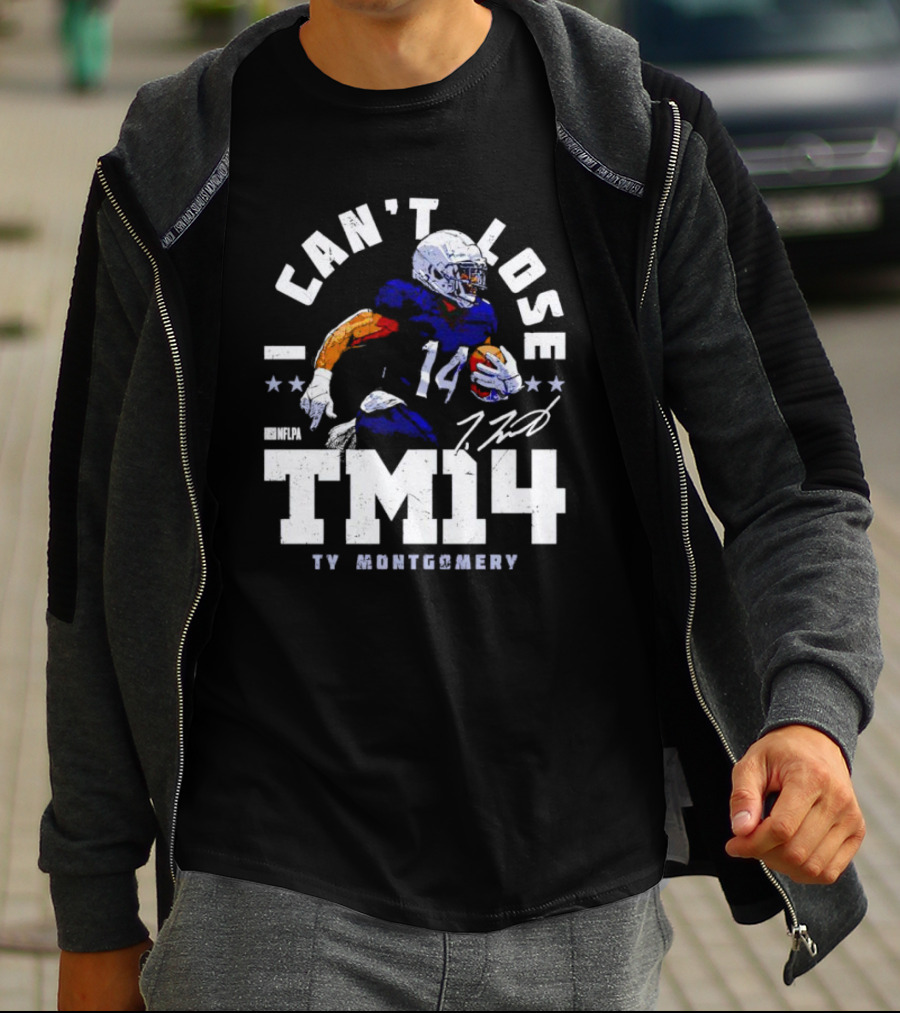 Can't Lose Ty Montgomery TM14 Signature NFLPA T-Shirt