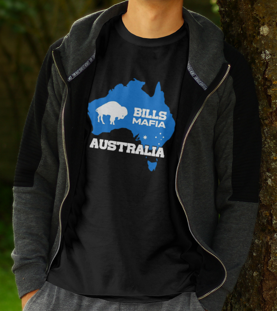 Bills Mafia Australia Buffalo Map T-Shirt