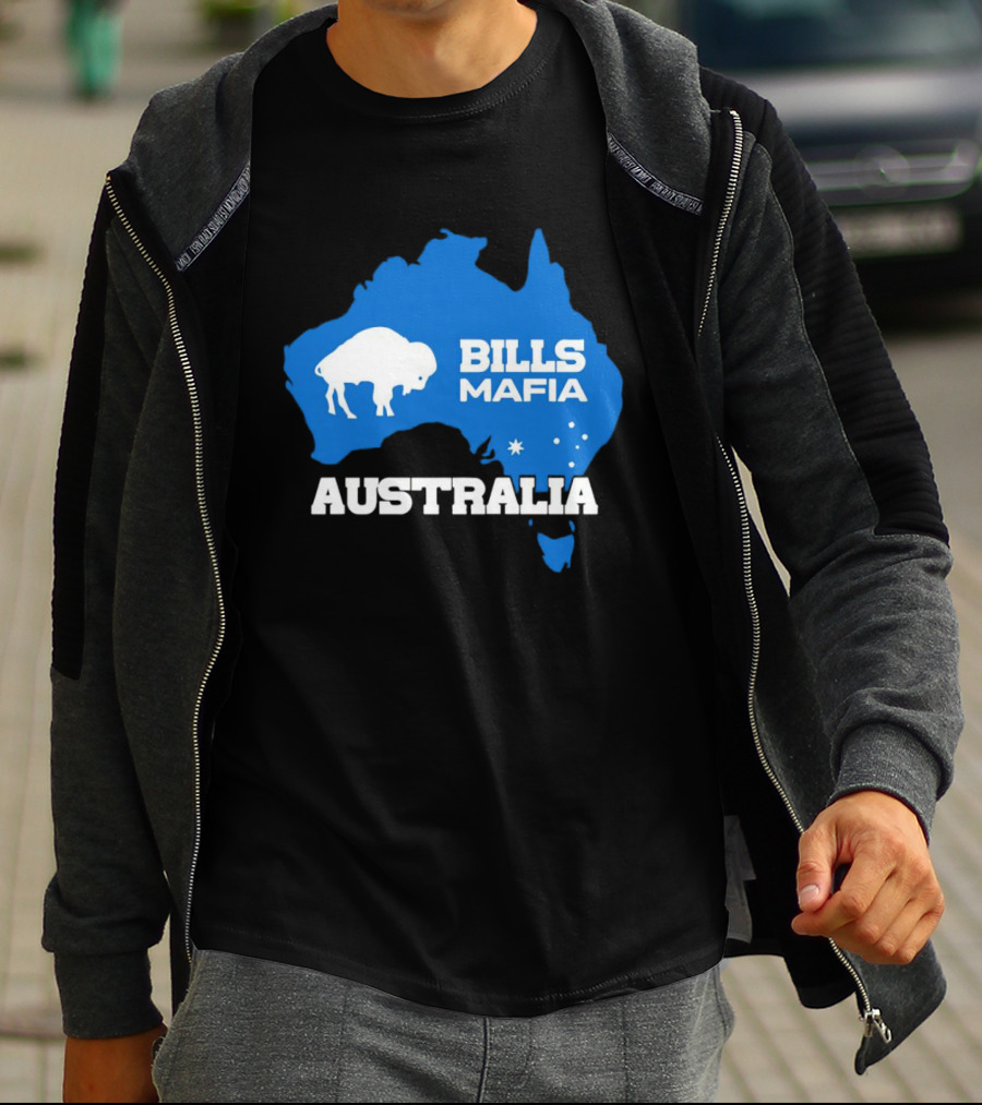 Bills Mafia Australia Buffalo Map T-Shirt