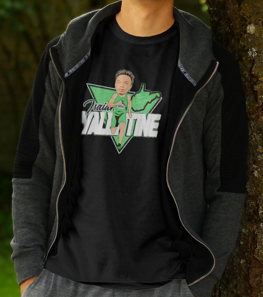 Isaiah Valentine 304 Racer Caricature Signature West Virginia Map T-Shirt