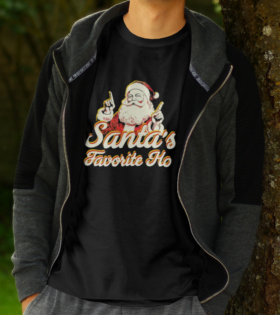 Santa’s Favorite Ho Santa Claus Retro T-Shirt