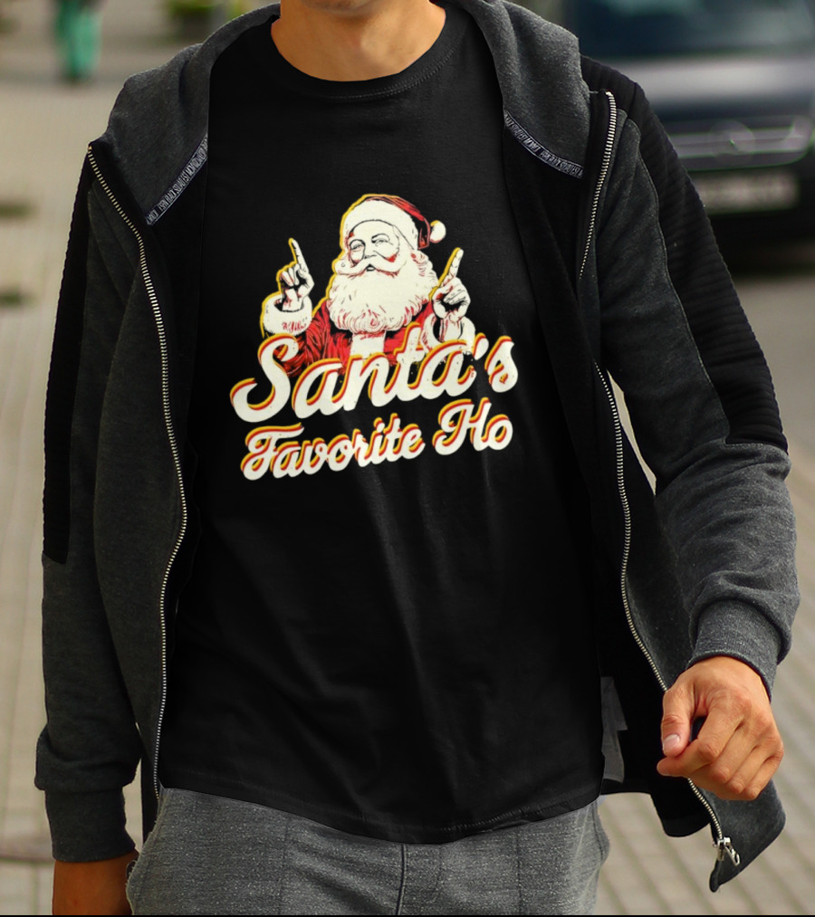Santa’s Favorite Ho Santa Claus Retro T-Shirt
