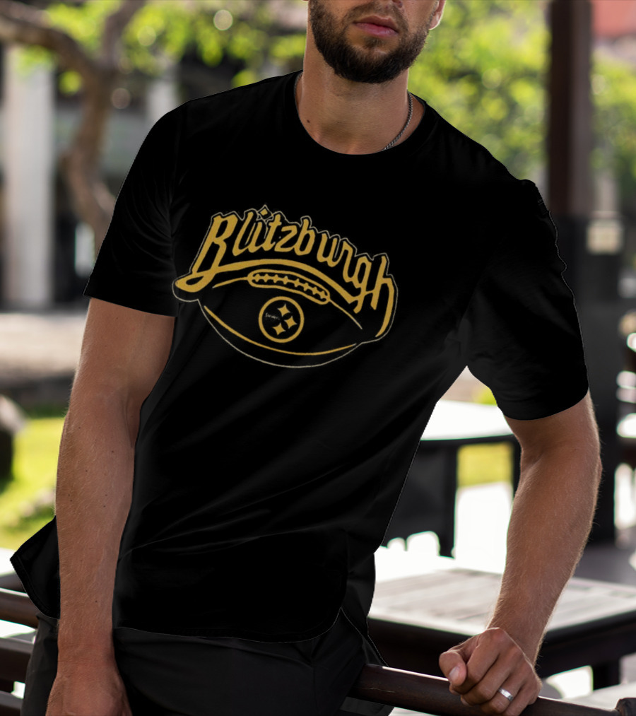Blitzburgh Steelers Football Black And Gold T-Shirt