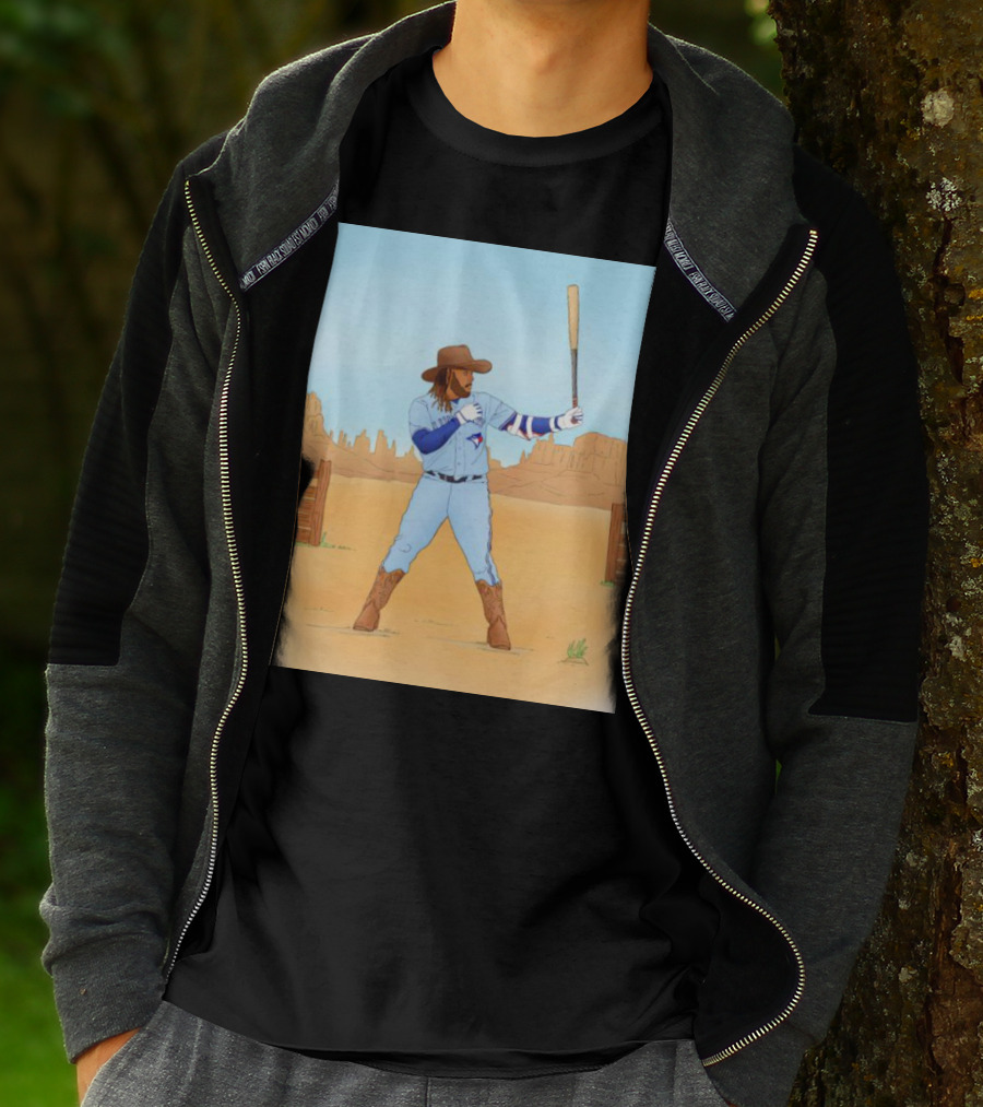Blue Jays Vladimir Guerrero Jr. Cowboy Desert Baseball Scene T-Shirt