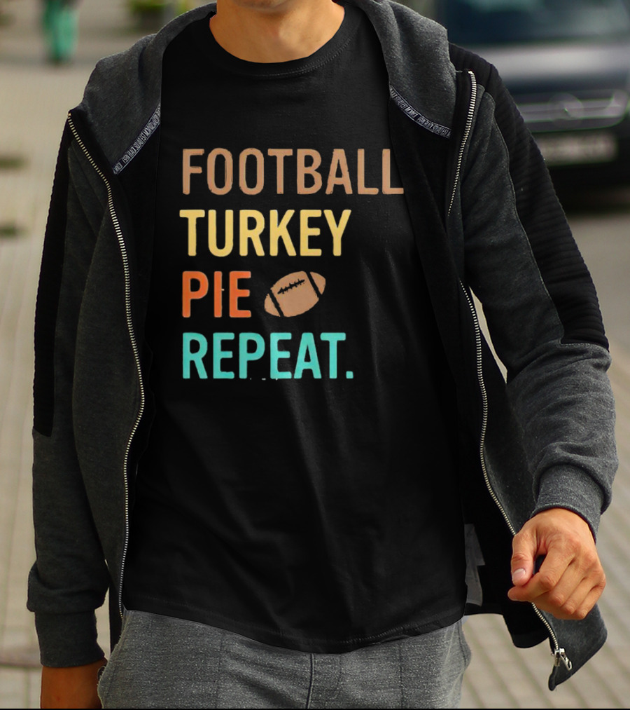Football Turkey Pie Football Repeat T-Shirt