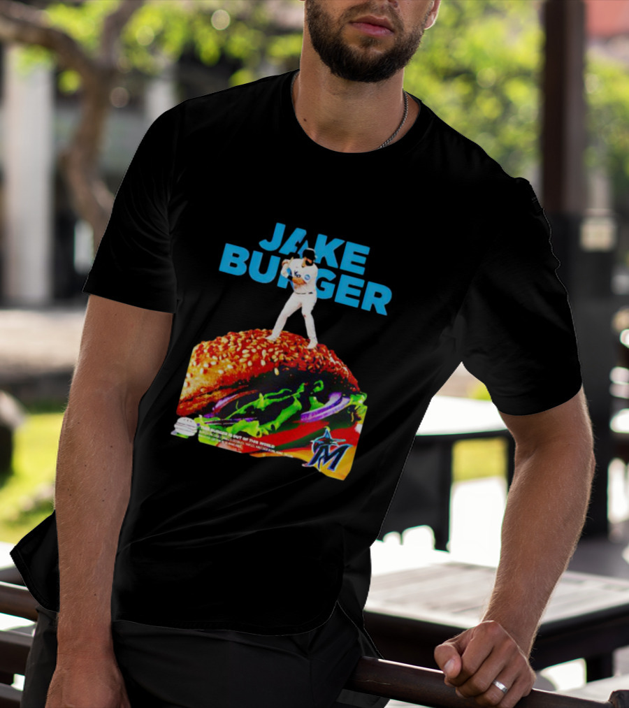 Jake Burger Miami Marlins Out Of This World T-Shirt