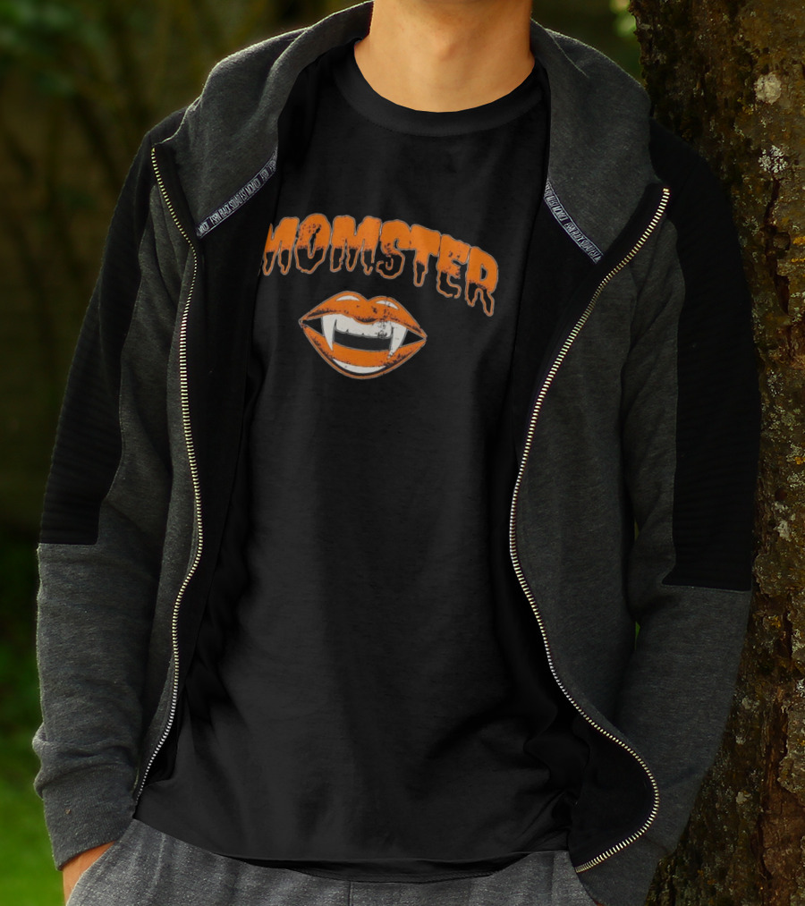 Momster Vampire Lips Halloween Fang T-Shirt