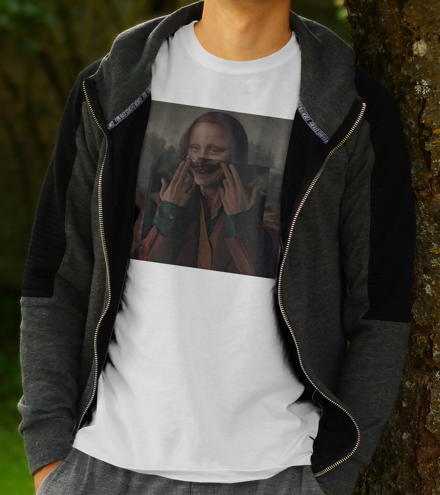 Mona Lisa Joker Crossover Fusion T-Shirt