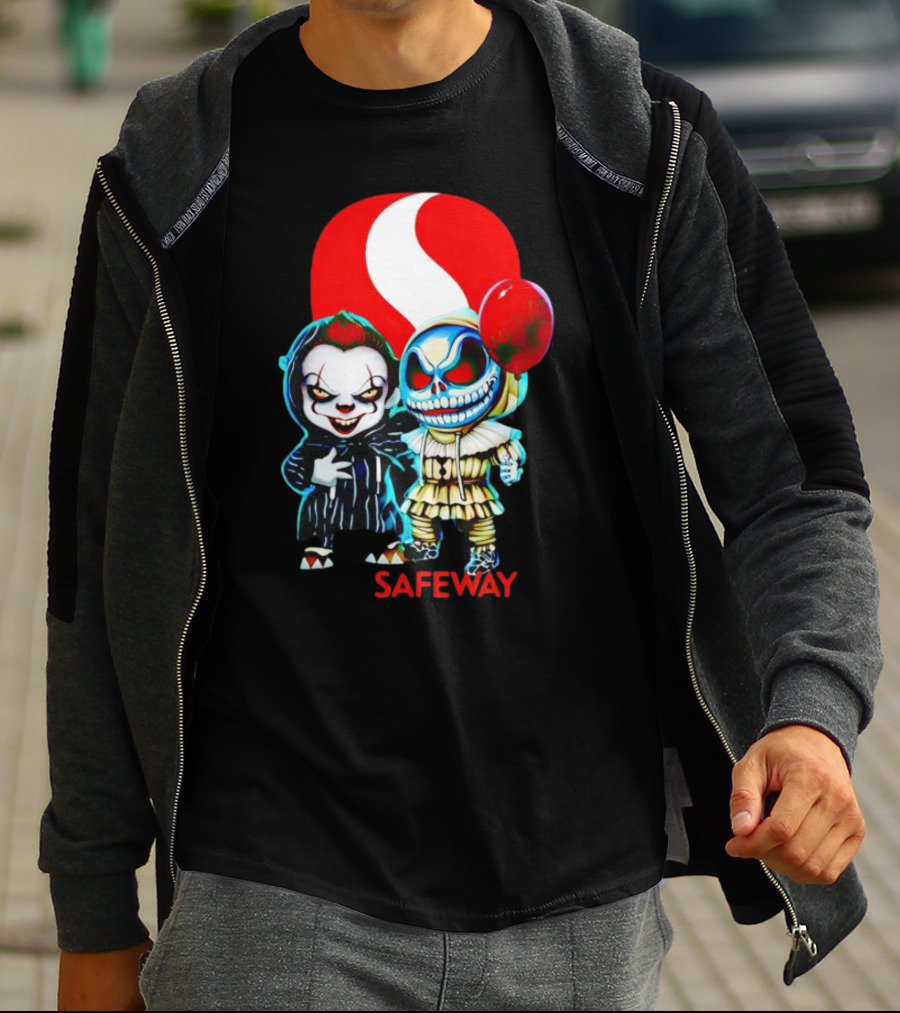 Pennywise Jack Skellington Safeway Halloween Combo T-Shirt