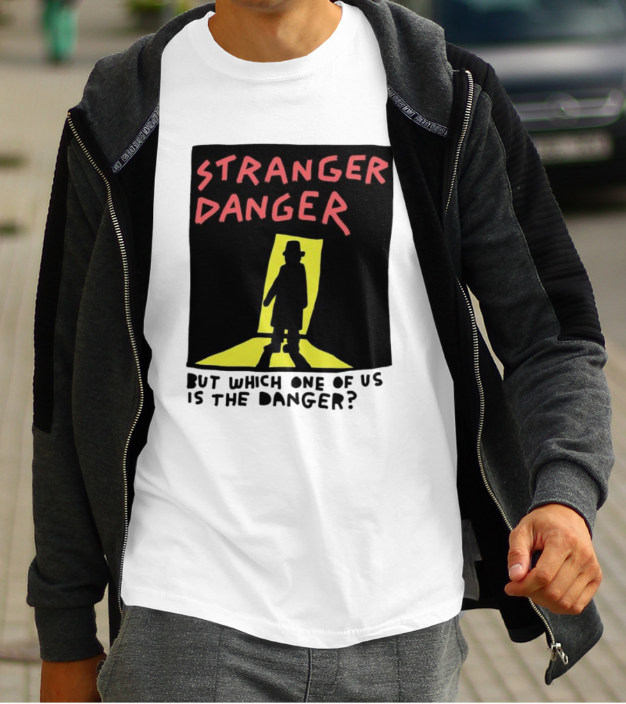 Stranger Danger Mystery Shadow In The Doorway T-Shirt