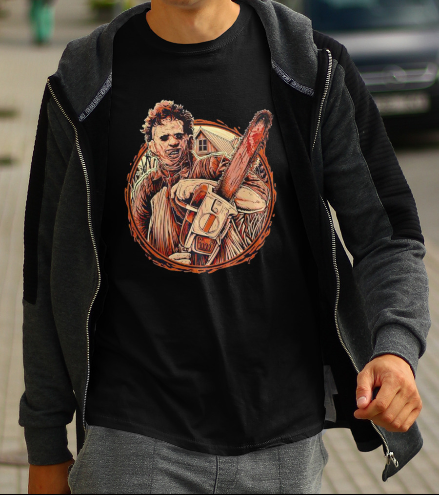 Texas Chainsaw Massacre Leatherface Horror Vintage T-Shirt
