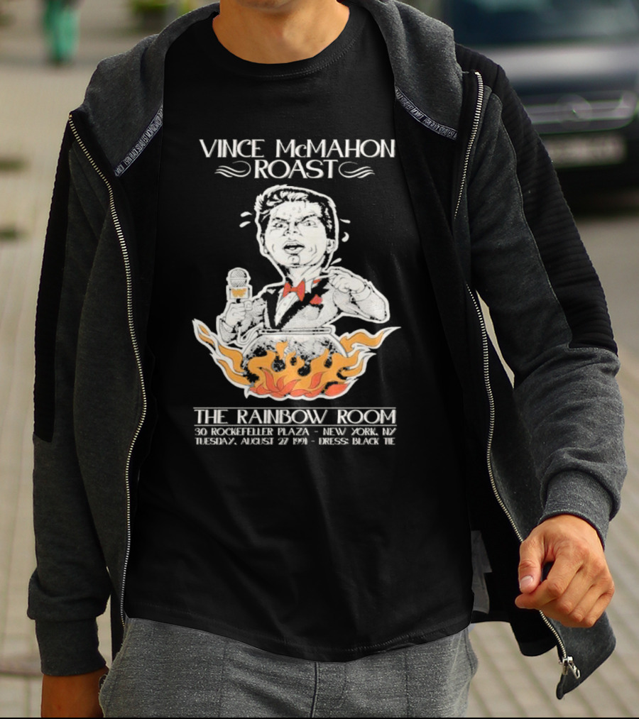 Vince McMahon Roast The Rainbow Room August 27 1974 New York Black Tie Event T-Shirt