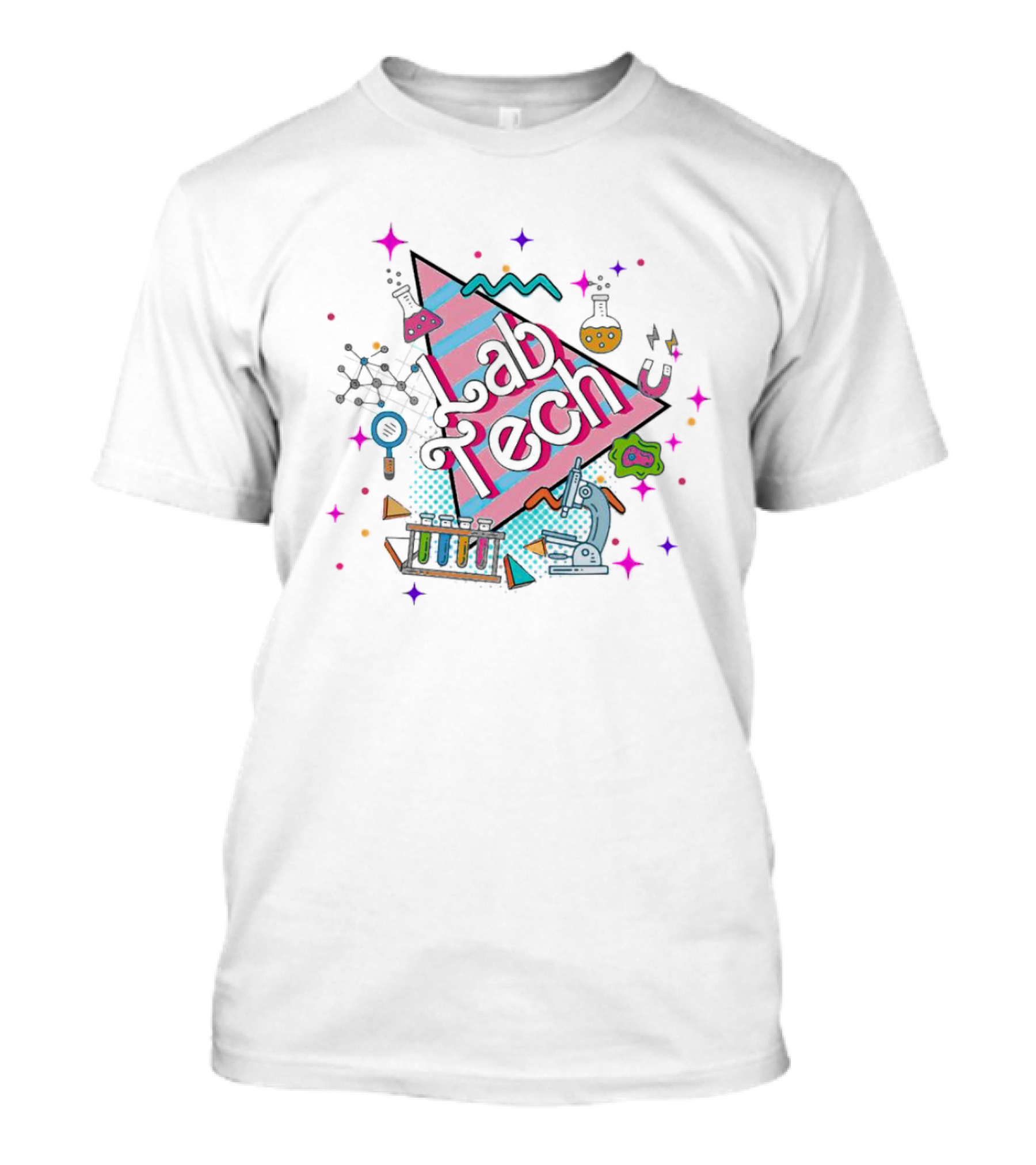 Lab Tech Chemistry Microscope Science T-Shirt