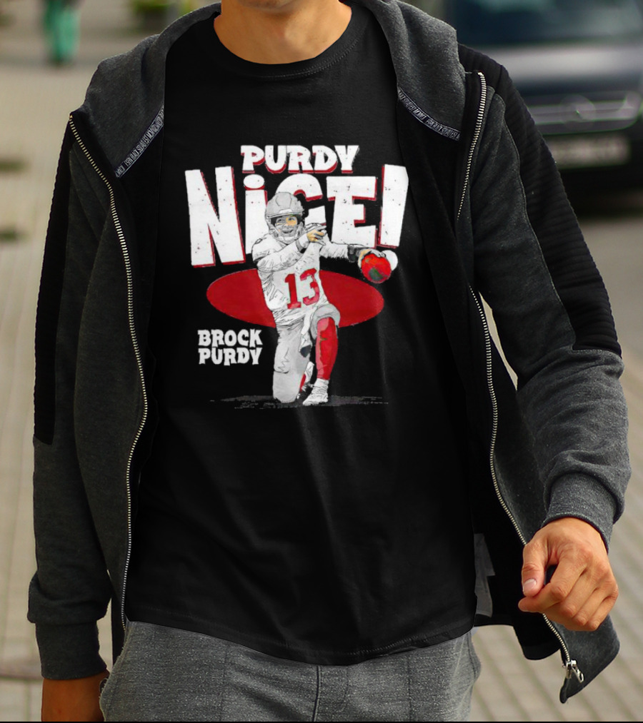 Brock Purdy San Francisco Purdy Nice 13 Football Player Recognition T-Shirt