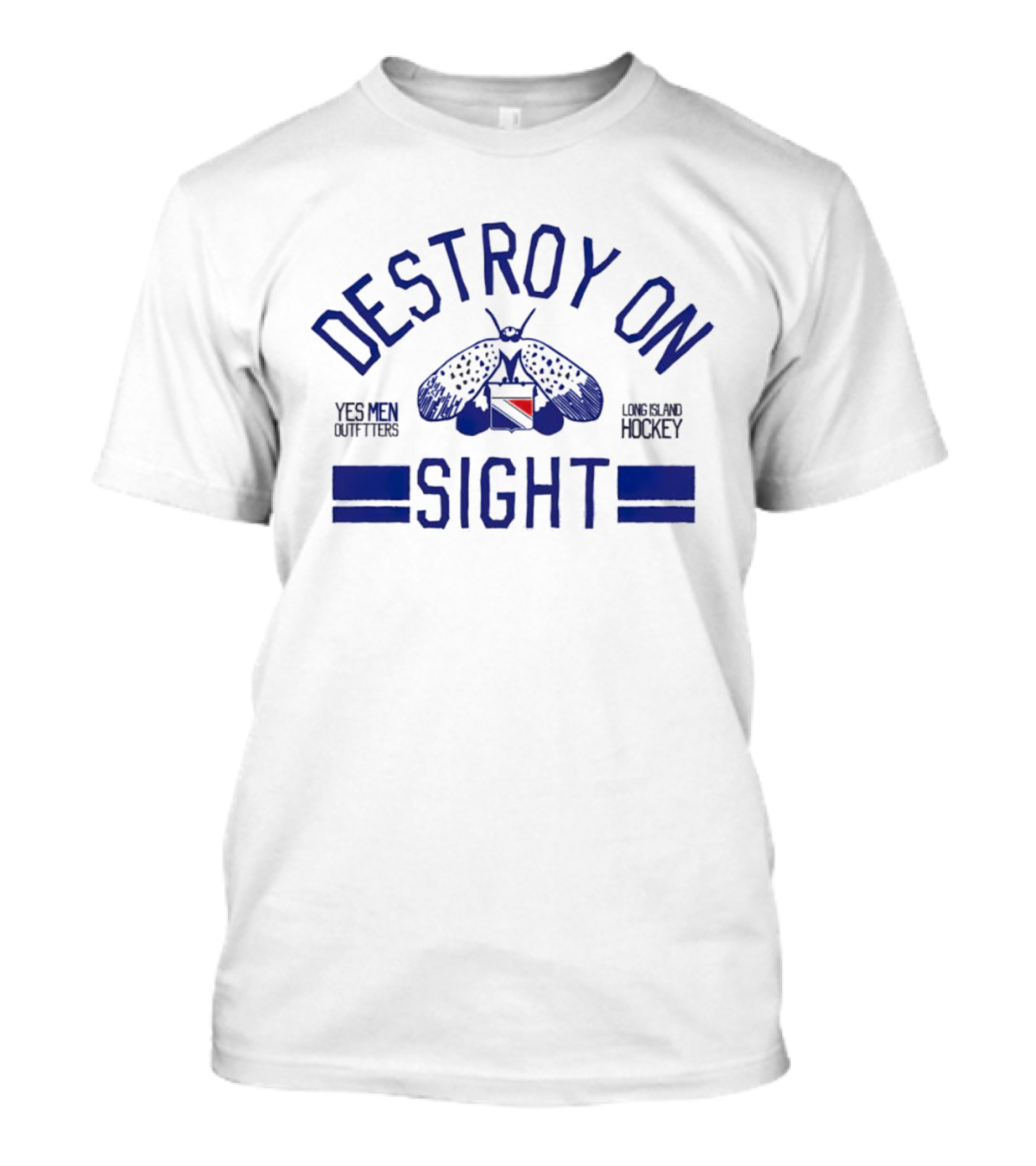 Destroy On Sight Yes Men Outfitters Long Island Hockey T-Shirt