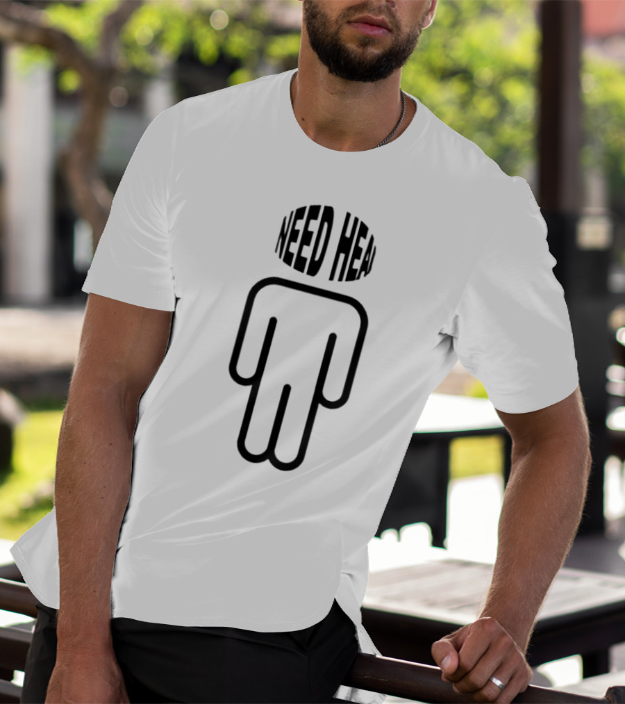 NEED HEAD Minimalist Figure T-Shirt
